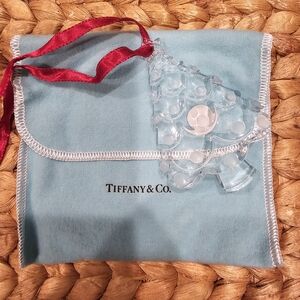 Tiffany & Co. Crystal Christmas tree ornament.